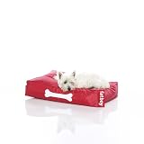 FATBOY Doggielounge small rot! Hundekissen Original, Sitzsack fuer den Hund, Hundebett, Doggybag klein!