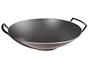 Le Creuset Cast Iron Wok without Lid, Mocha, 28 cm