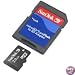 SanDisk 2GB MicroSD/TransFlash Card with SD Adapter (SDSDQ-2048, Bulk Package)