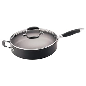 Anolon Advanced Hard Anodized Nonstick 12-Inch, 5-Quart Covered Saute Pan by 
