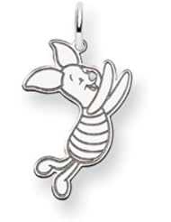 Disneys Piglet Charm in Sterling Silver - 3/4 Inch