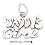 Sterling Silver Daddys Girl Charm