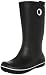 crocs Women's Crocband Jaunt Rain Boot,Black,8 W US