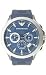 Emporio Armani Mens Chronograph Navy Rubber Strap Watch