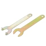 uxcell グラインドスパナ ペンチ　17mm幅　単口エンドメタル製　2イン1セット　ブラストーン