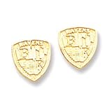 Baltimore Ravens Emblem Earrings - M1906
