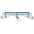 Halogen-Deckenbalken 3x50W, GU10 230V, geb�rstetes Alu, Glasmant