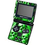 Game Boy Advance SP Green Ghost Skull Skin