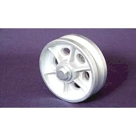 PACH CAST IRON V-GROOVE WHEELS - 6 x 2 x 1 2 (Zinc Plated) - part # VGWCI-4 (4 per... by Aegis