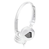 Hip Street HS-RAGE-MXWH High Fidelity Mini DJ Headphones White