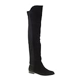 Chinese Laundry Women's Riley Split Suede Riding Boot, Black, 8.5 M US