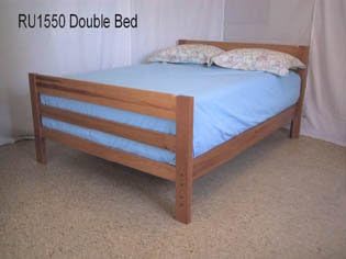 Queen Riddle Bed-Light Sierra Brown