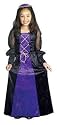 CHILD Large 10-12 - BLACK/RED Child Renaissance Lady Costume