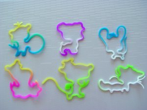 Silly Phat Headz Tye Dye Glow in the Dark Strawberry Scented Bandz By Bebalicious Shaped Rubber Bands Bandz Bracelets (24)