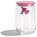 A di Alessi Gianni Glass Jar, Pink Lid, 70 cl, (AMDR04 P)