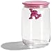 A di Alessi Gianni Glass Jar, Pink Lid, 70 cl, (AMDR04 P)