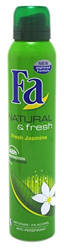 Fa Deodorant 6.75oz Spray Natural And Fresh Jasmine