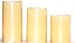 Everlasting Glow LED Ivory Pillar Candles, Remote Control, Set of 3, 3