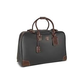 Bric’s Bojola Black Leather Trim Holdall Travel Bag