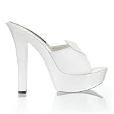 *Sugar-501-2, 5 1/2 Stack Heel Asymmetrical PF Slide