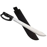 Meyerco - Machete, 18.00 in., Rubber Overmold Handle, Nylon Sheath