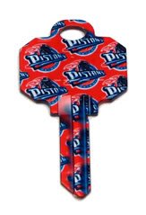 Detroit Pistons Schlage SC1 House Key