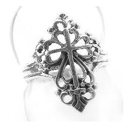 Amazon.com: Sterling Silver Victorian Style Open Cross Ring (Size 6,7,8,9): Jewelry from amazon.com