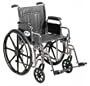 Wheelchair Sentra EC, 22" Seat Width, Removable Full Arms, Dual Cross Brace, 450lb Capacity