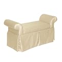 Chelsea Rolled Arm Skirted Storage Bench Collection