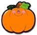 COLORFUL CUT-OUTS PUMPKINS 36/PK