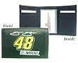 Jimmie Johnson Embroidered Leather Tri-Fold Wallet - NASCAR Sports Merchandise