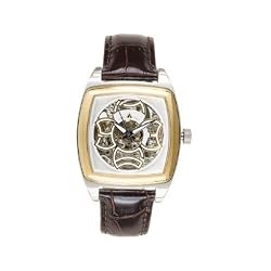 Tremont 3 Hand Automatic Skeleton Watch with MOP Dial and Leather Strap. Model: 843332003222