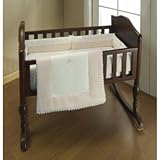 Ecru Ric Rac Cradle Bedding - size:18x36