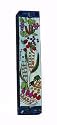 Handpainted Wooden Mezuzah Seven Species By Yair Emanuel Vtmzl6
