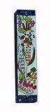 Handpainted Wooden Mezuzah Seven Species By Yair Emanuel Vtmzl6