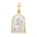 14k Yellow And White Gold "My First Communion" Girl Pendant