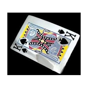 The Ultimate Texas Holdem Belt Buckle The King of Spades Belt Buckle for Poker Player Gifts