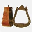 Aussie Leather Covered Stirrups