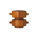 Dansk Woodenware Wood Classics Peppermill W/ Salt Shaker-Rosel