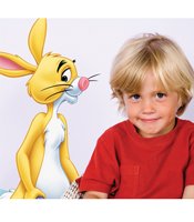 Childrens Toyshop  Toys : Fun To See Room Stickers - Winnie Pooh & Rabbit (1)