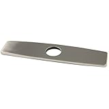 Decor Star PLATE-10B 10" Kitchen Sink Faucet Hole Cover Deck Plate Escutcheon Brushed Nickel