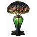 Peacock Tiffany Lamp Die-Cut Photographic Magnet