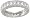 Vintage Style Sterling Silver Wedding Band Eternity Anniversary Ring Size 7