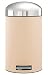 BRABANTIA 380440 Mülleimer Retro bin 12 L mit Pedal, Scharnier und Deckel brilliant steel almond