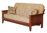 Simmons Canterbury Futon - Red Oak (Full Size)