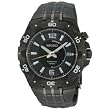 Seiko #SKA447P1 Men's Black IP Kinetic Sports Watch