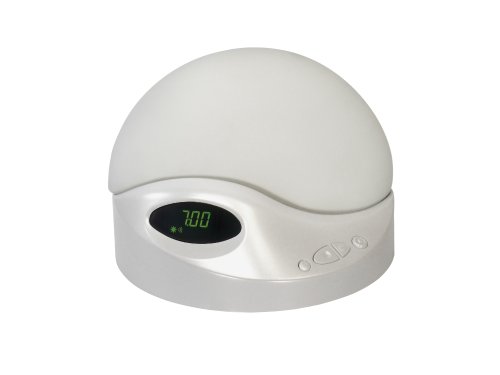 Northern Light Technology NLT-SRCS Sunrise Clock, White