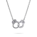 Sterling Silver Handcuff Necklace