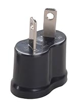 Adapter Plug - Australia & New Zealand - Black Angled Polarized
