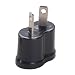 Adapter Plug - Australia & New Zealand - Black Angled Polarized